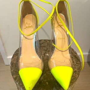 Christian Louboutin Neon/PVC Pumps